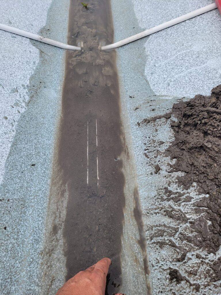Greenhouse gutter cleaning and maintenance