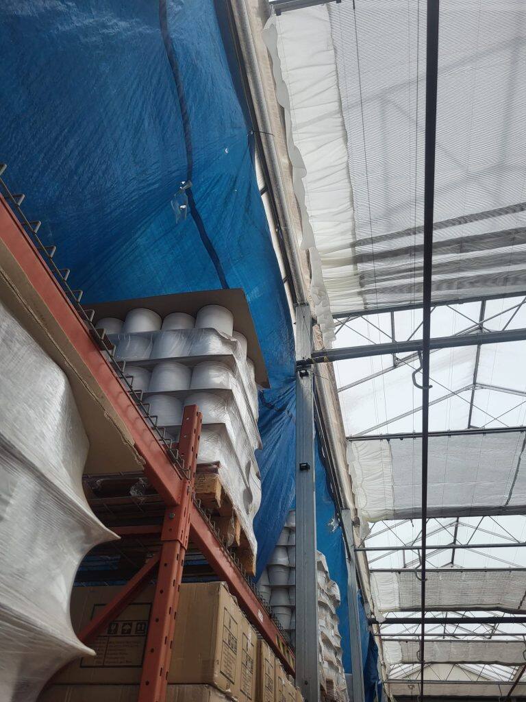 Installed greenhouse shade and screen system