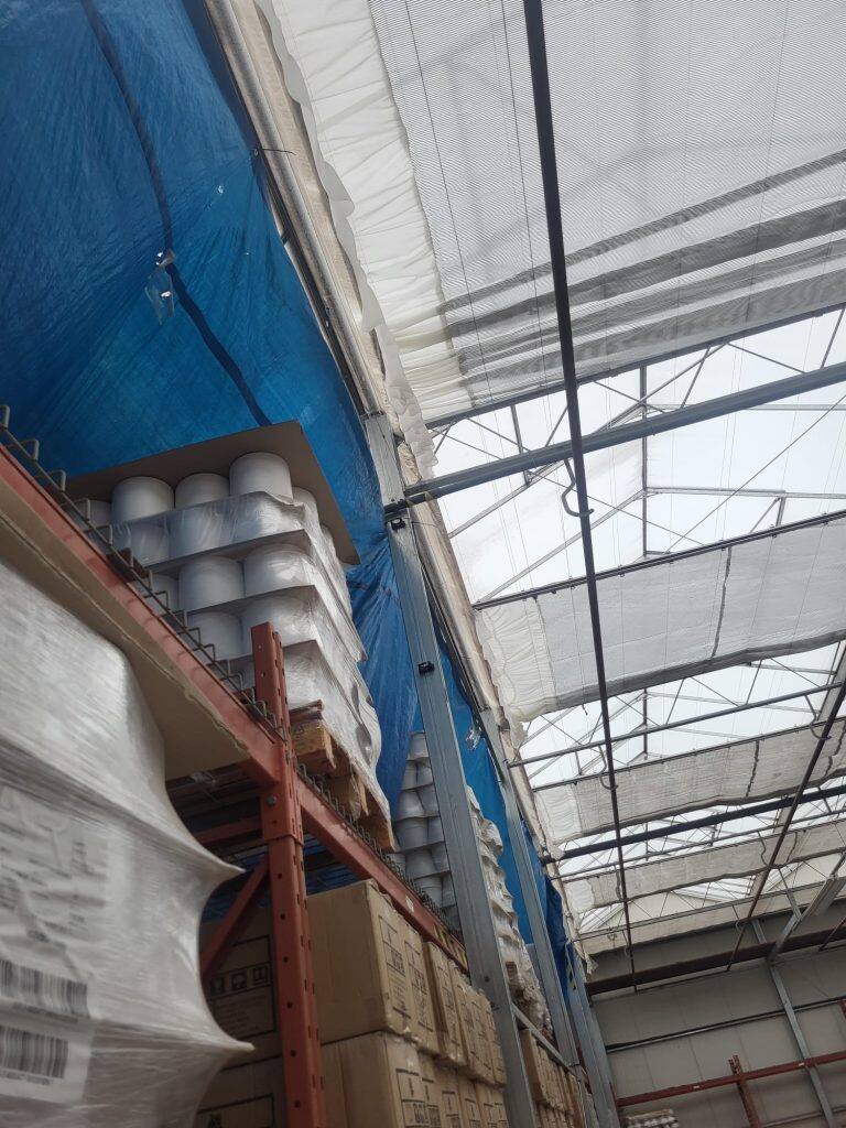 Installed greenhouse shade and screen system