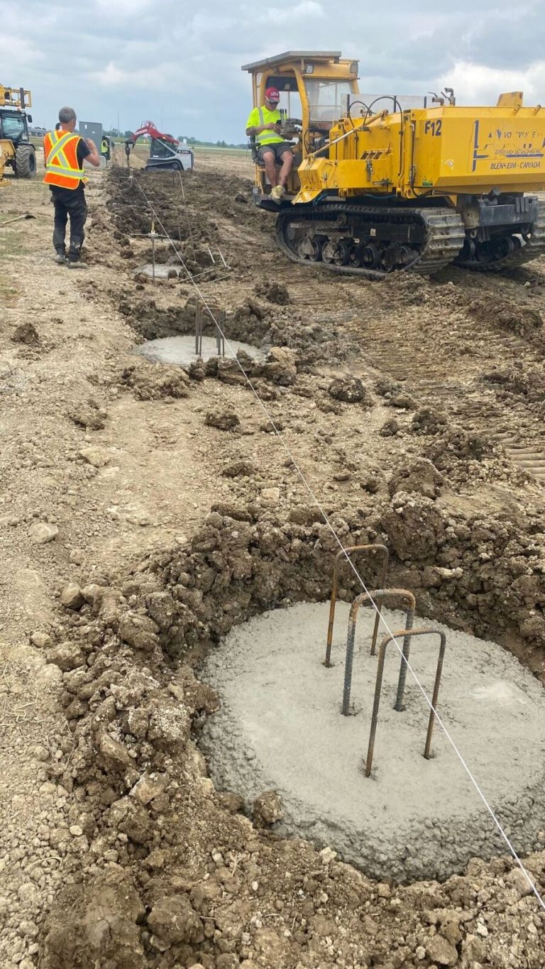 Specialized greenhouse construction machinery operated by VGB Workers